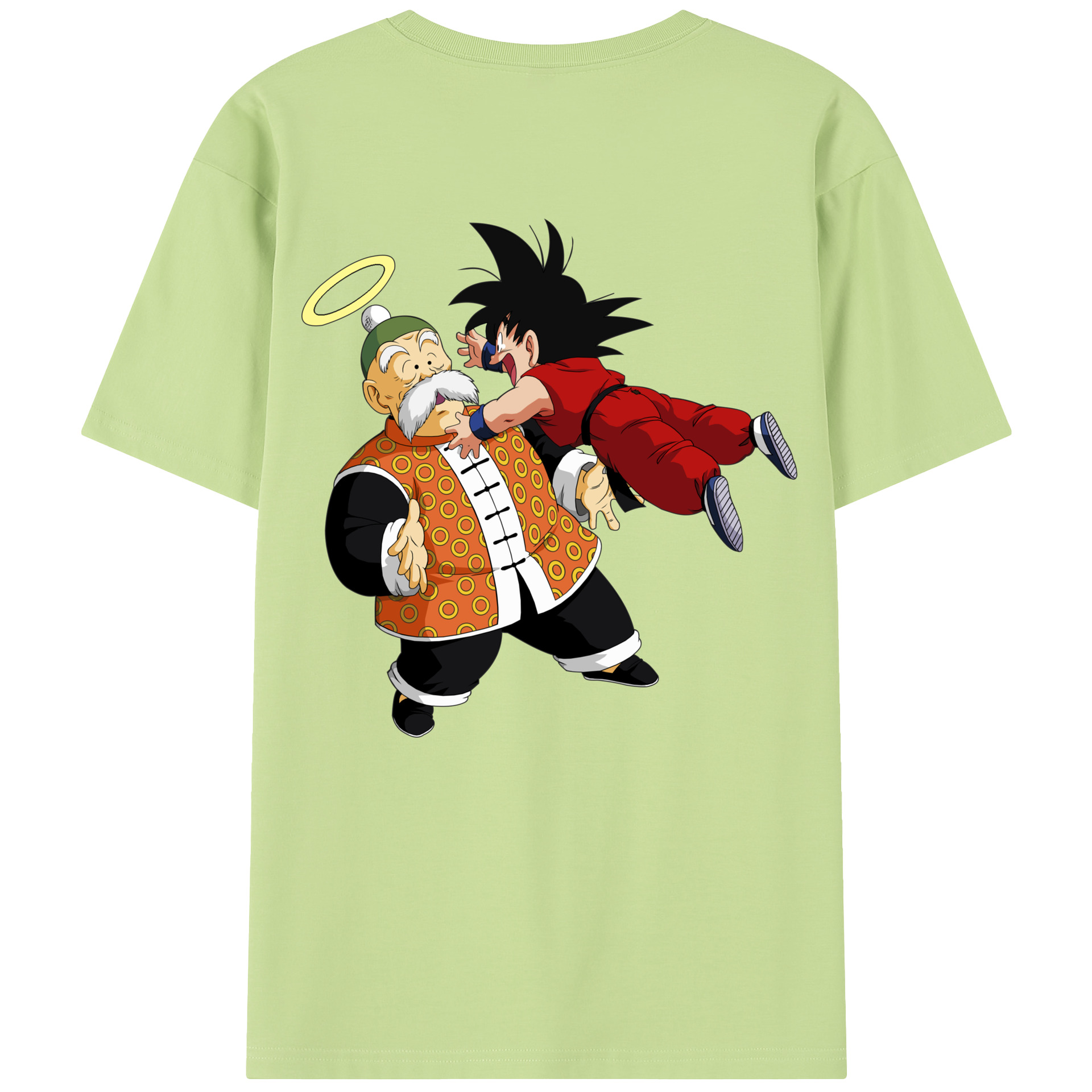 （画像用） ドラゴンボール 孫悟空（そん ごくう）Son Goku カカロット DRAGON BALL Kakarotto 綿100％半袖Tシャツ（背面プリント）